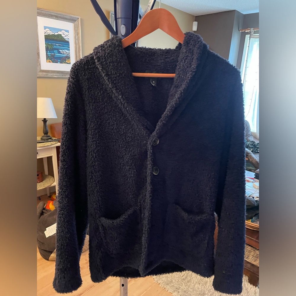 Nordstrom Mens Shop, Size M, fleecy comfy button up sweater